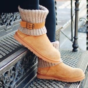 ✨Ugg sweater cuff boots